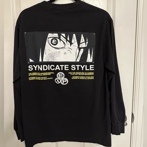 Erased Skateboarding Long Sleeve Manga size Medium